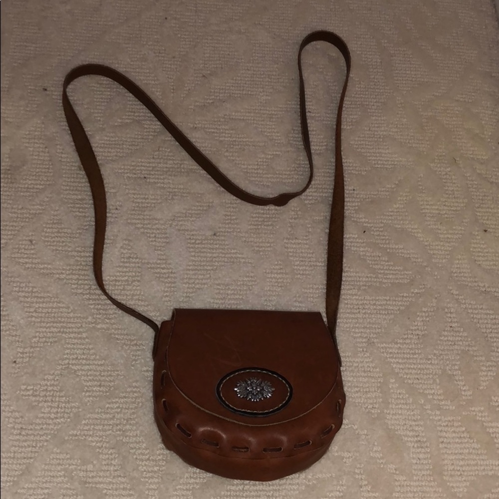 All leather clutch purse
